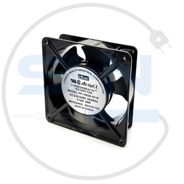 فن 12x12x3.8 220v بلبرینگی