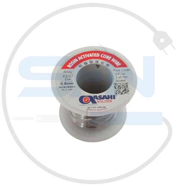 سیم لحیم طرح آساهی مدل ASAHI 0.8mm 100gr 63/37