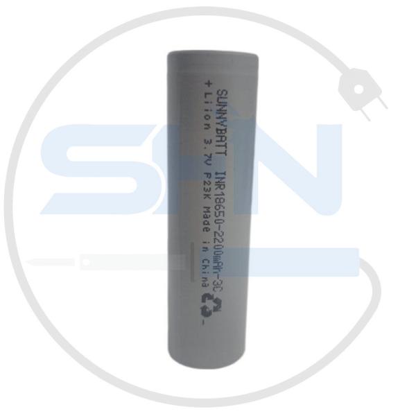 باتری لیتیوم یون 3.7V/18650 ظرفیت 2200mAh/3C برند SUNNY BATT