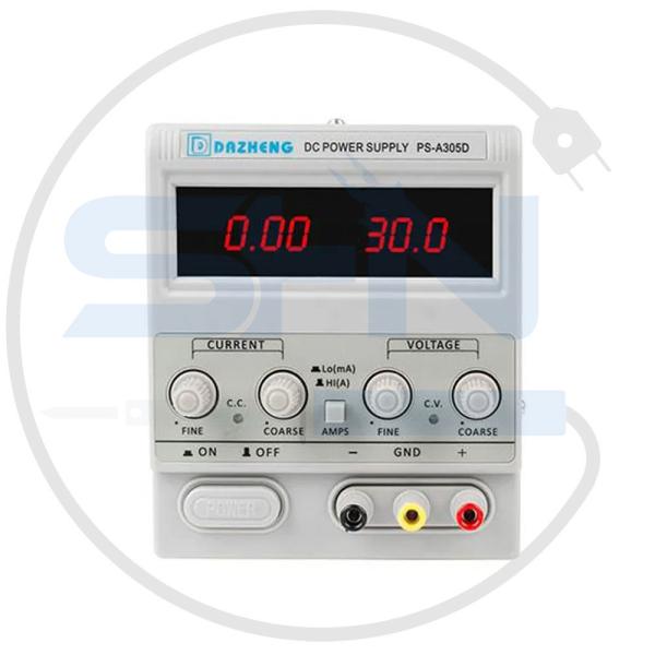 منبع تغذیه داژنگ 30ولت 5آمپر DAZHENG PS-A305D (مدل جدید)