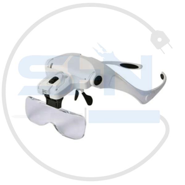 ذره بین عینکی 5 لنز چراغ دار مدل 9892B2