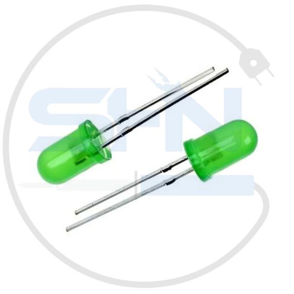 ال ای دی خودرنگ سبز LED 5mm