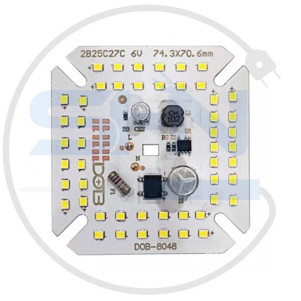 سفید مربعی خازن دار LED DOB 50W