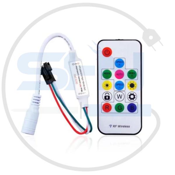 درایور ریموتی آدامسی LED RGB 12A RF