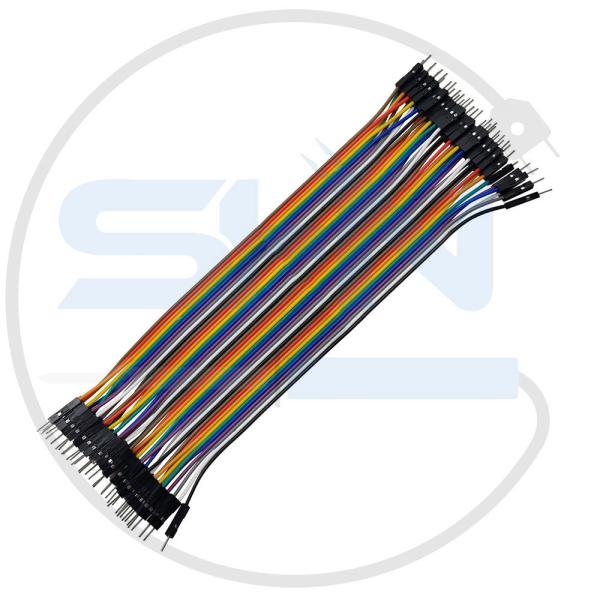 سیم جامپر برد بوردی نری به نری 20cm بسته 40 تایی