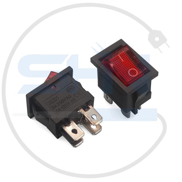 کلید راکر چراغدار KCD1-101N 4PIN