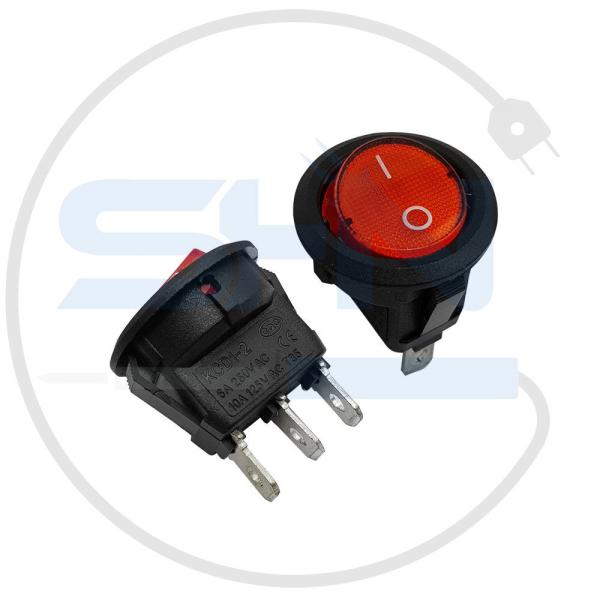 کلید راکر گرد چراغدار KCD1-601N