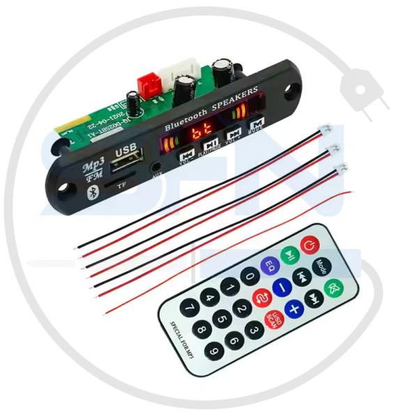 برد فلش خور بلوتوث دارUSB AUX دارای آمپلی فایر 2X25W وات