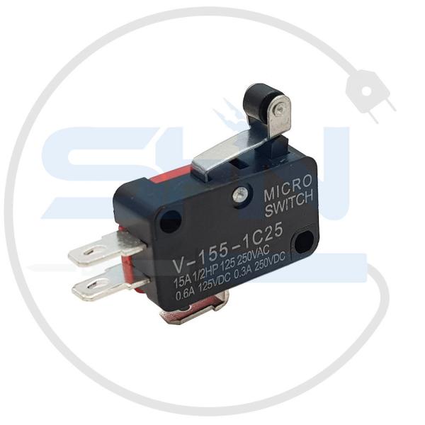 میکروسوئیچ اهرمدار غلطک دار V-155-1C25
