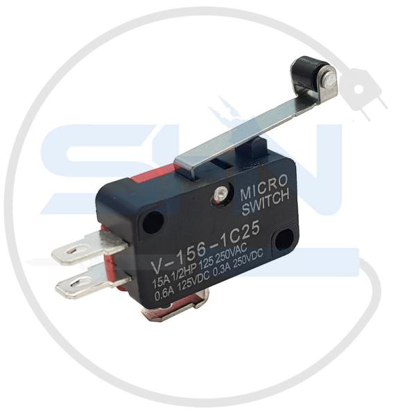 میکروسوئیچ اهرمدار غلطک دار V-156-1C25