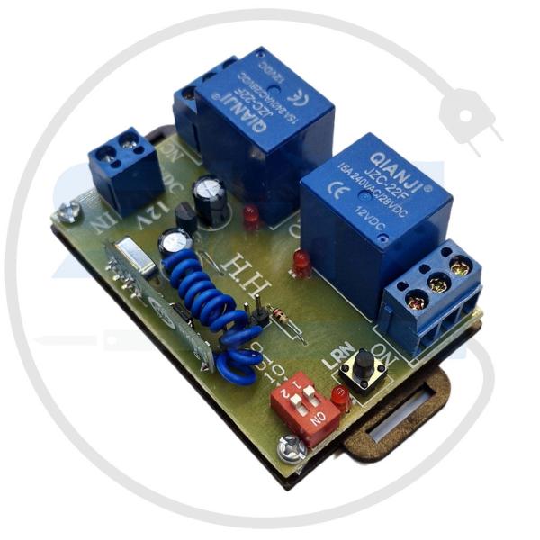 گیرنده 2 کانال 12 ولت کدلرن مدل H.H