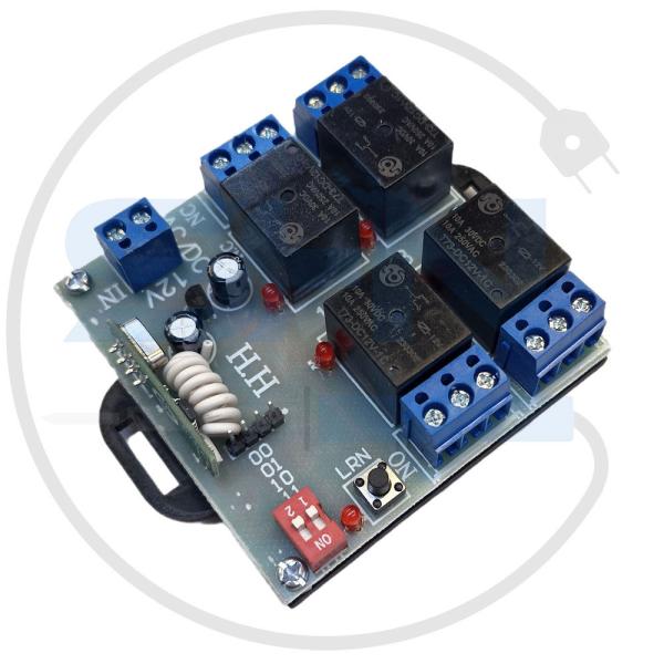 گیرنده 4 کانال 12 ولت کدلرن مدل H.H