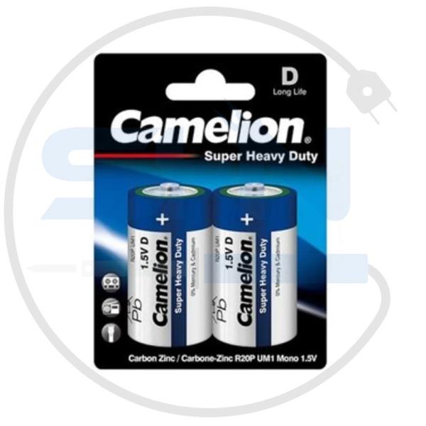باتری دوتایی متوسط C کارتی Camelion Super Heavy Duty