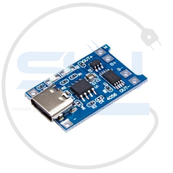 شارژر باتری لیتیوم مدل TP4056 TYPE-C با محافظ