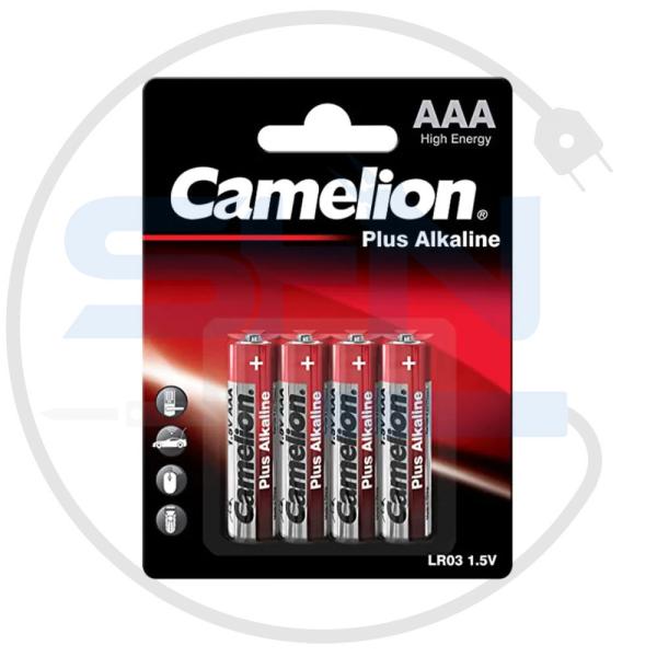 باتری نیم قلمی کملیون پلاس آلکالاین بسته 4 عددی مدل Camelion Plus Alkaline