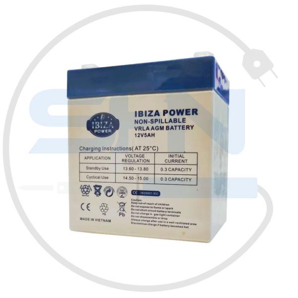 باتری خشک 12 ولت 5 آمپر IBIZA Power